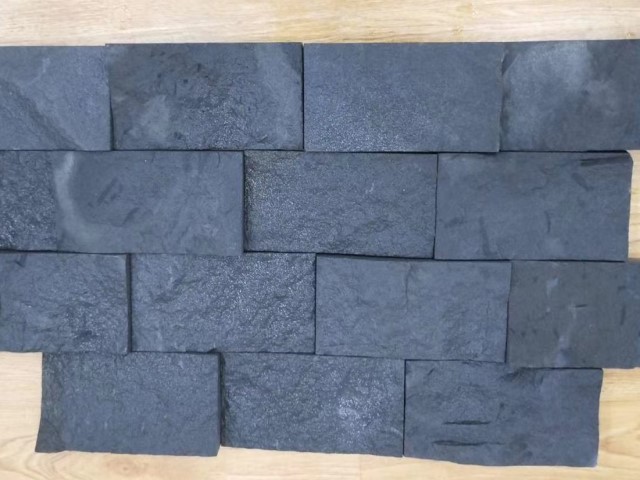 black sandstone wall tiles