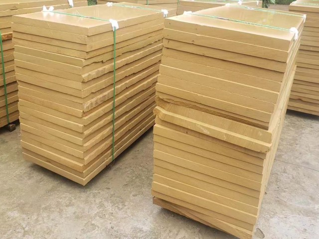 yellow sandstone floor tiles